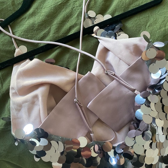 MAUVE SEQUIN DRESS - Picture 6 of 10